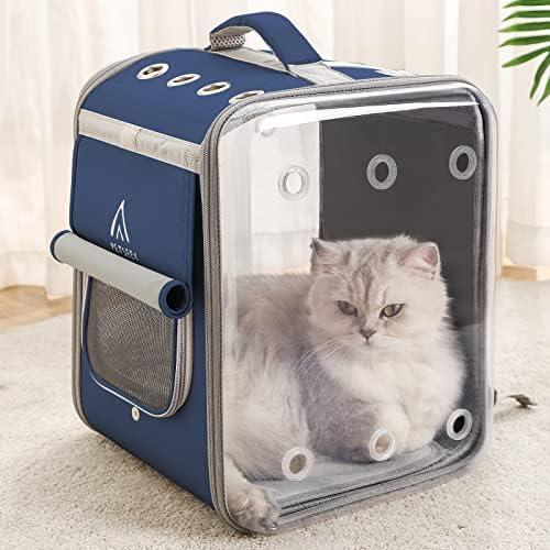 Petseek nosač ruksaka za mačke veliki nosač ruksaka za kućne ljubimce, nosač ruksaka za pse sa ventiliranim dizajnom od 17 lbs za male pse, čvrsti ruksak za mačke s mjehurićima za putovanja, planinarenje i vanjsku upotrebu