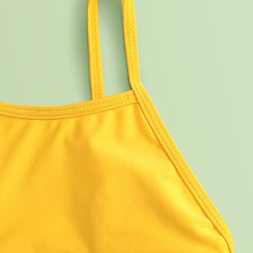 Baby Girl Swim Suit Ruffles Kupaći Kostim Za Djevojčice Ljetni Šuplji Bikini Set Za Djecu Suncokretovo Pismo