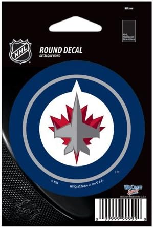 NHL Winnipeg Jets WCR66245011 Okrugli vinilni decal, 3 x 3