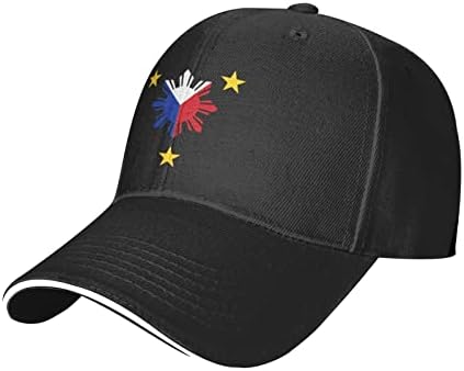 3 zvjezdice i sunce Filipinski Filipini zastava za bejzbol kapu za muškarce Sun Caps Podesive ženske ribolovne kapice