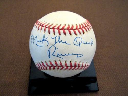 Mickey Rivers Mick The Quick WSC New York Yankees potpisao je auto oal bejzbol JSA - autogramirani bejzbol