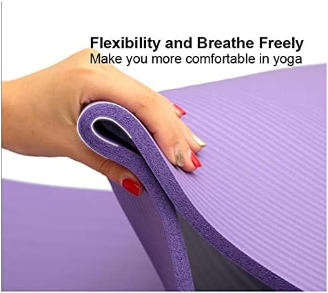 REJOON Yoga Mat anti-Skid Sportska podloga za fitnes 10 mm debljine Comfort Foam Yoga Mat za vježbanje prostirke