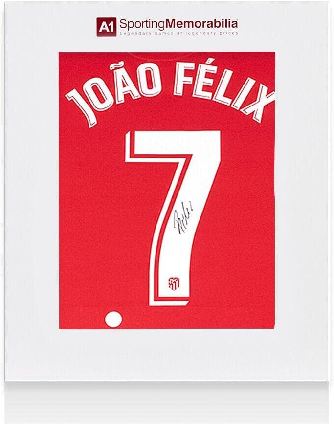Joao Felix potpisao je Atletico Madrid Majicu - 2021-2022, dom, broj 7 - Poklon kutija - nogometni dresovi