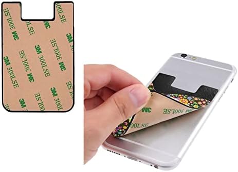Hippie cvjetni mir Potpiši mobilnu telefonsku karticu Pakovanje modne mobitele Clip ljepljivi novčanik ID kartice Kreditna kartica