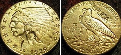 $ 2 5 Gold Indian Polual Eagle 1929 Copy Coins Copy ukrasi Kolekcija Pokloni