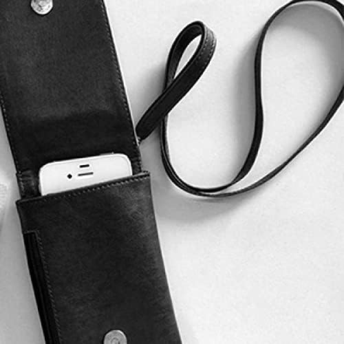 Zlatni okrugli Kina Fook uzorak Telefon novčanik torbica Viseće mobilne torbice Crni džep