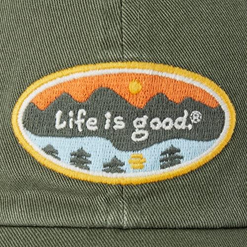 Život je dobar - uniseks ovalna kapa pored planine
