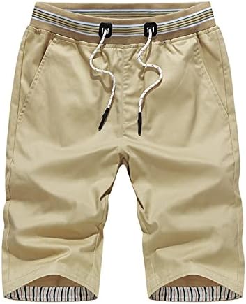 Pamučne kratke hlače za muškarce elastične struk za crtanje sportova sportske kratke hlače Ležerne prilike labave lagane ljetne kratke hlače sa džepovima