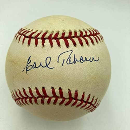 Earl Taborn potpisao službenu bajzbol za glavnu ligu Legend jsa coa - autogramirani bejzbol