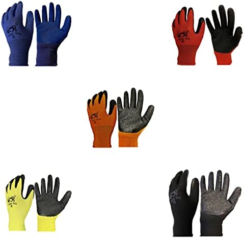 Stix-on 20 parova Radne rukavice - Teške gumene sigurnosne radne rukavice-višenamjenske rukavice