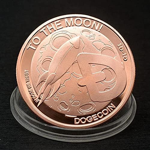 1 oz Gold-pozlaćeni dogecoin Komemorativni kovanica Gold-pozlaćeni dogecoin 2021 Limited Edition Kolekcionarni novčić sa zaštitnom futrolom