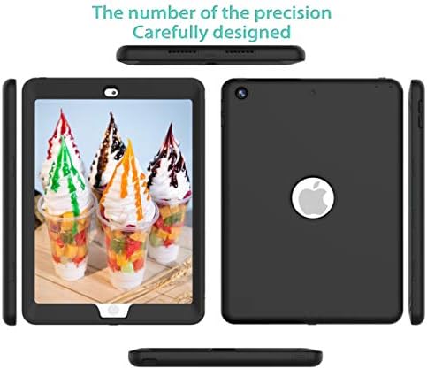 iPad 9th / 8th Generation cover case 10.2 inch with Built-in Screen Protector / 7th Generation case for
