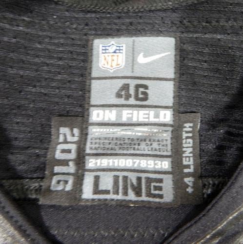 San Francisco 49er Tony Jerod-Eddie 63 Igra izdana Black Jersey Color Rush - Neincign NFL igra Rabljeni