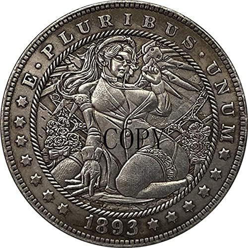36 različitih tipova Hobo Nickel USA Morgan Dollar Coin Copy-1893-S za kućni sobni uredski dekor