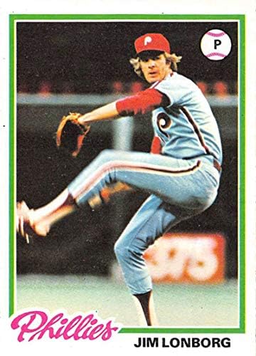 1978 TOPPS 52 Jim Lonborg Philadelphia Phillies MLB bejzbol kartica Ex Odlična