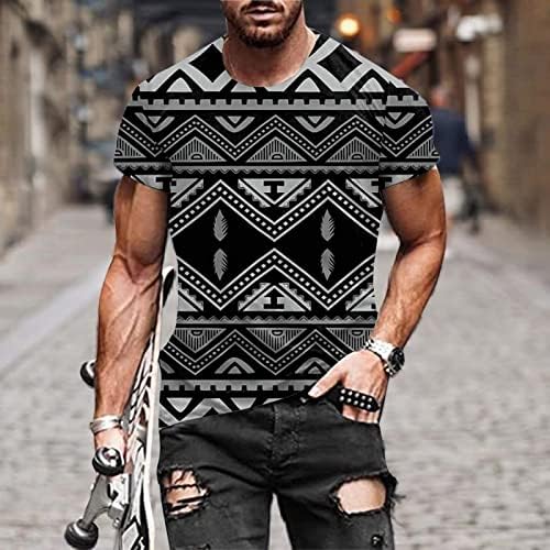 Vintage majica za muške 3D ispis vrhovi posada kratkih rukava grafička majica kratkih rukava s dizajnom Streetwear ljetna bluza