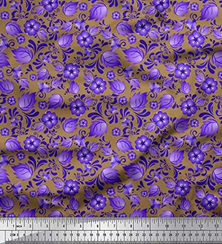 Soimoi pamučni dres tkanina tačka, lišće & Floral Artistic fabric Prints by Yard 58 inch Wide