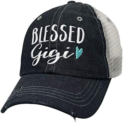 Ženski Blaženi Gigi Hat | Blaženi gigi kap | Gigi poklon | Gigi Hat | Čoprimici -800 tamno siva