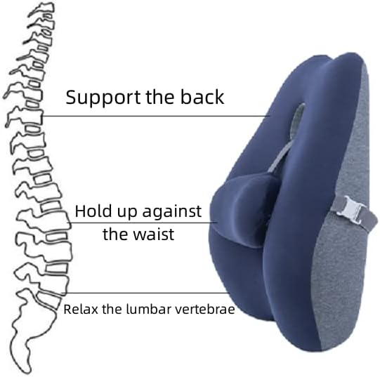 Podesivi jastuci za sjedala za uredske stolice Jastuk za potporu leđa za leđa za bolove donjeg dijela leđa