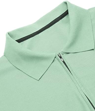 Coofandy muške patentne majice Polo majice kratki rukav za golf majice Slim Fit Ležerne majice sa džepom