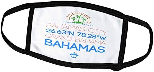 3drose Alexis dizajn-gradovi Bahami-Bahami City, Bahami. Koordinate Lokacije. Putni Poklon, Suvenir-Maske Za Lice
