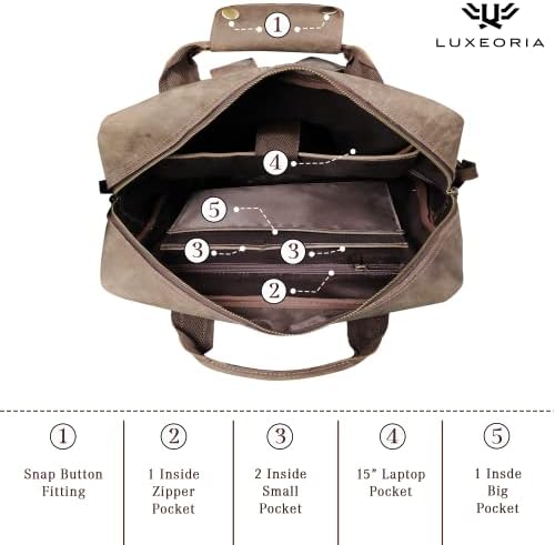 LUXEORIA putni ruksak od prave kože za žene i muškarce-ručno rađena koledž torba u Retro stilu velikog kapaciteta