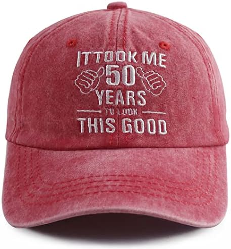 Gsspvii, trebalo mi je 50 godina da pogledam ovaj dobar šešir za žene, smiješni podesivi vez 50. rođendanski