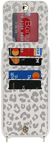 DEYHU iPhone 13 futrola sa držačem kartice za žene, iPhone 13 futrola za telefon sa remenom Slotovi za kreditne