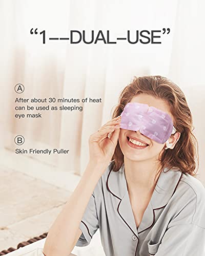Chetsun Steam Eye Mask, 10 paketa Hot Steam Eye Spa maska, ublažite zakrpa za zagrijavanje očiju, miris