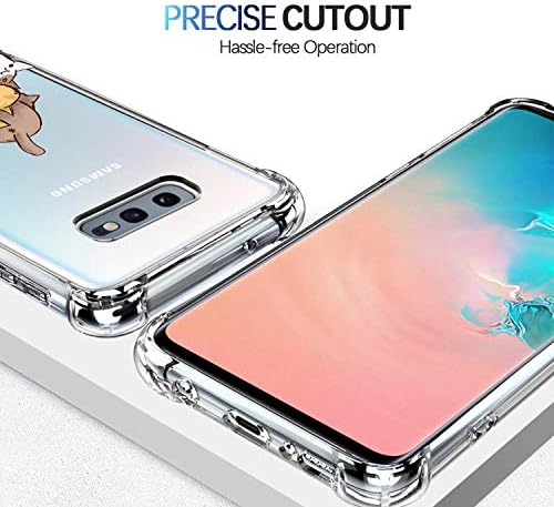 Kiomi Case za Samsung Galaxy S10E za dječake za dječake Očistite sa slatkim dizajnom mačaka udarna branik