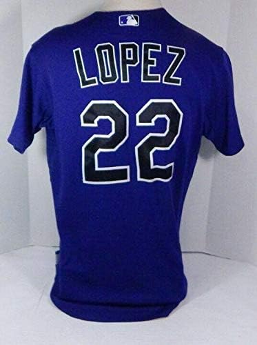 2011 Colorado Rockies Jose Lopez 22 Igra Polovni ljubičasti dres DP04417 - Igra Polovni MLB dresovi