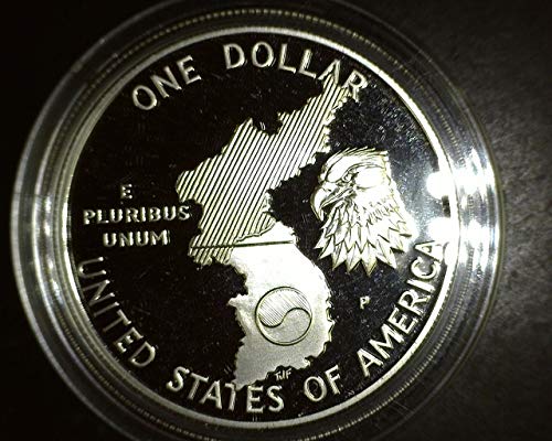 1991. P korejski ratni memorijal srebrni dolar otkaz u iznosu od 1 USD otporno na američku metvu