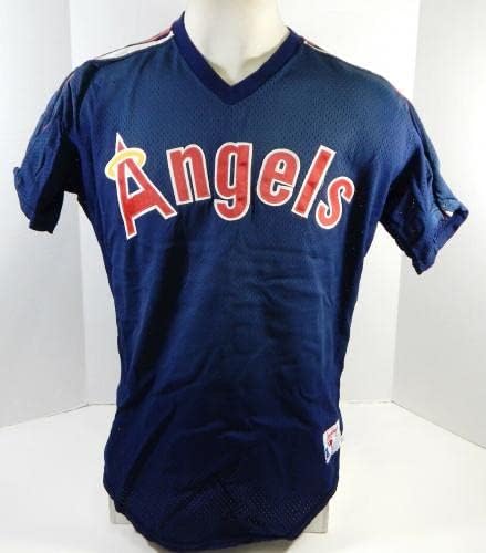 1988 Kalifornija Angels Darrell Miller 32 Igra Polovni Blue Jersey B Praksa 44 4 - Igra Polovni MLB dresovi