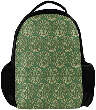 VBFOFBV putni ruksak, backpack laptop za žene muškarci, modni ruksak, vintage japanski zlatni lišće zeleni