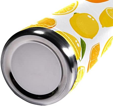 SDFSDFSD 17 oz Vakuum izolirane boce od nehrđajućeg čelika Sportska kavana Putna krigla FIKSNA KUĆA Omotana BPA besplatno, sočna narančasta i limun