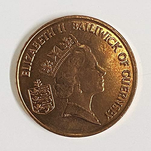 Guernsey 2 Pence, 1996-2012 Nasumična godina KM 96 Ox Original Coin