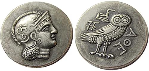 Srebrna Grčka tvrda imitacija imitacija replike komemorativne kovanice kovanice Amaterski kolekcija rukotvorine
