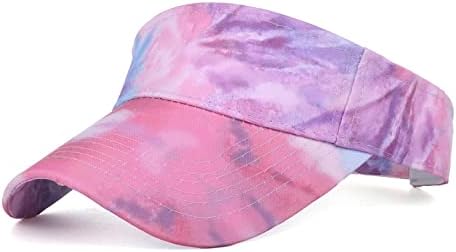 Kravata boja za sunčanje vizir za žene muškarci modni sportski vizir Podesivi bejzbol kapice Ljeto Sun Hats