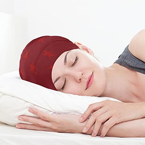 Kapa s lubanjem za spavanje Radni šešir BONNET Zinti za žene cvjetne snježne pahulje Crvene zelene božićne