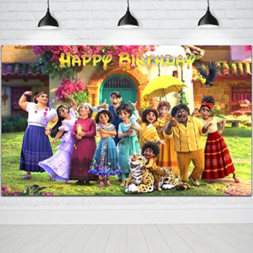 Chunyunfafalou encanto pozadina za djevojčice Rođendanska zabava Isabella magical Supplies dekoracije karton filmska tema fotografija pozadina Baner torta Tabela 5x3ft