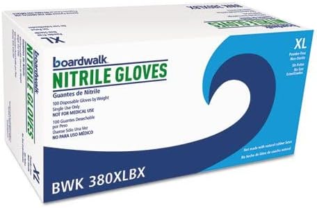 Boardwalk BWK380XL jednokratne nitrilne rukavice opće namjene X-velike plave 100 / Ea po kutiji