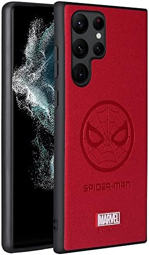 Iron Spider Case za Galaxy S23 Ultra 5g, sa superherojskom karakterom Kompatibilan Samsung S23 Ultra kožna futrola Crvena