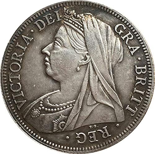 1893. Britanska kovanica čisti bakarski pozlaćeni srebrni rock kovanice zanatske kolekcije kolekcija kolekcija