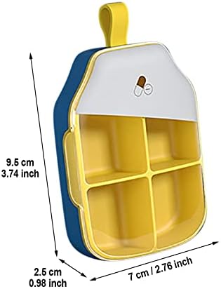 Kontejneri za brašno i šećer prenosivi putni pretinac rotirajućeg stila sedmični držač kutija za skladištenje