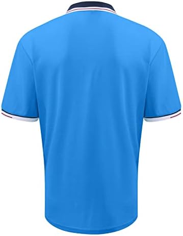 RTRDE muške velike i visoke košulje Kontrastni majica Sportska modna majica s kratkim rukavima polo majice