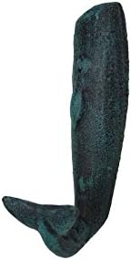Plavo plavo liveno gvožđe kitovo kuka 6 - nautička kuka-semalo