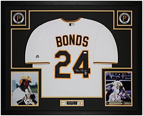 Barry Bonds Autografirani dres Pittsburgh Pirates - Lijepo matted i uokviren - ručno potpisane obveznicama