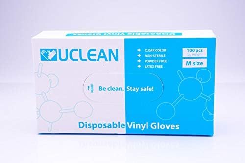 Vinilne rukavice za jednokratnu upotrebu, PVC Materijal, kutija od 100 kom, srednje veličine
