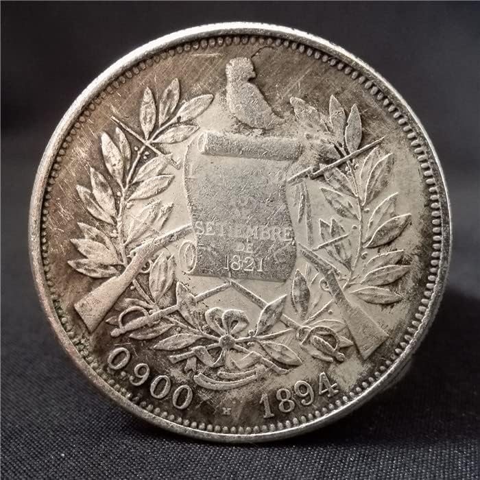 Gvatemala 1894 Veliki srebrni dolar Big Qing srebrna okrugla Srebrna sabirnica kovanice sa deviznom kovanicama