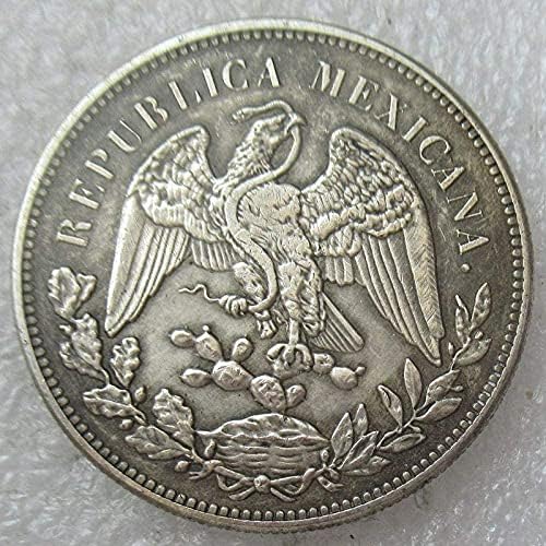 Meksički novčići 1 tempo Novogodišnjim replikama Srebrna kovanica